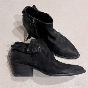 Dolce Vita Black Suede Ankle Booties